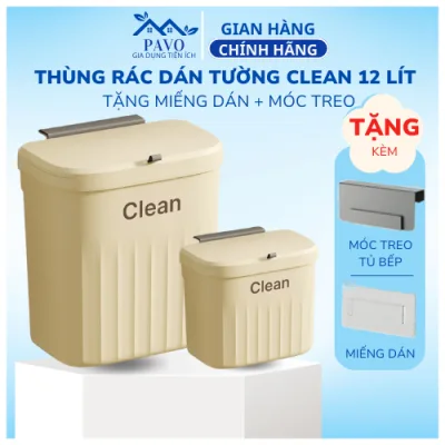 Thùng Đựng Rác Mini Treo Tủ, Thùng Rác Nhựa Gắn Nhà Vệ Sinh Thiết Kế Nắp Lật Thông Minh Cỡ Lớn 12L