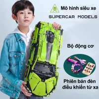 Lắp ráp ô tô siêu xe Mô hình xe Tỷ lệ 1:14 Đồ chơi lắp ráp trí tuệ cho trẻ em Quà cho trẻ em