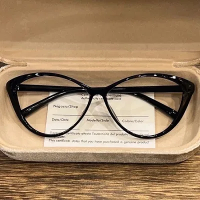 🍥jellycuty🍥 👓Mắt mèo tam giác bướm chống ánh sáng xanh kính phẳng dành cho nữ thời trang chống ánh sáng xanh kính mắt khung