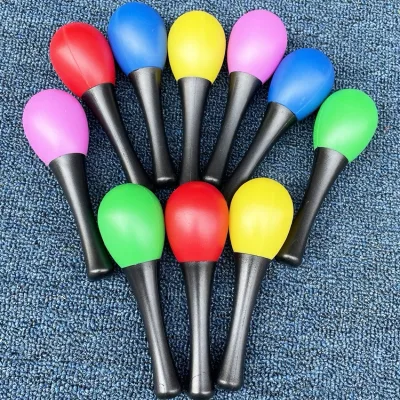 Maracas nhựa, đồ chơi xúc xắc, nhạc cụ maracas nhựa âm thanh hay