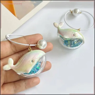 Alittlesetrtomj Cá Voi Dễ Thương Cá Heo Móc Khóa Động Vật Biển Búp Bê Móc Khóa Phụ Kiện Xe Hơi Dành Cho Nam Nữ Cặp Đôi Túi Trang Sức VN