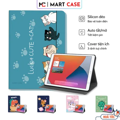 Ốp iPad Silicon Mèo Xanh Chất Đẹp Air 1-2-3-4-5-6-7-8/Gen 5-6-7-8-9-10-11/Pro 11-9.7-10.5 -MART CASE