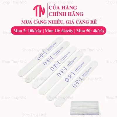 Dũa mỏng móng tay OPI loại xịn độ nhám 100/180 dụng cụ làm móng tay chuyên nghiệp nghệ thuật nail