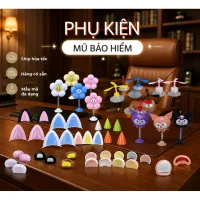 Tai gấu Hoa mắt ếch thú nhún Chong chóng gắn mũ bảo hiểm, xe máy, gắn ô tô phụ kiện xe, trang trí cute kèm keo