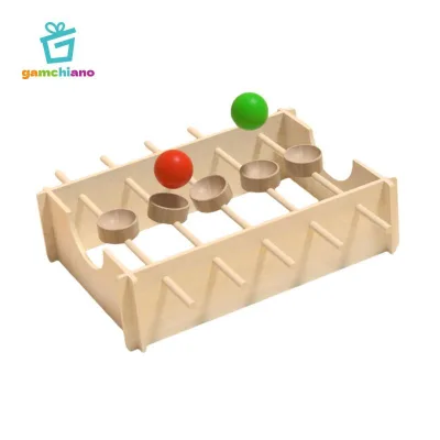 Trò chơi xếp hình bóng cuộn bằng gỗ gamchiano, Trò chơi giải trí để bàn cổ điển dành cho trẻ em Bé trai Bé gái