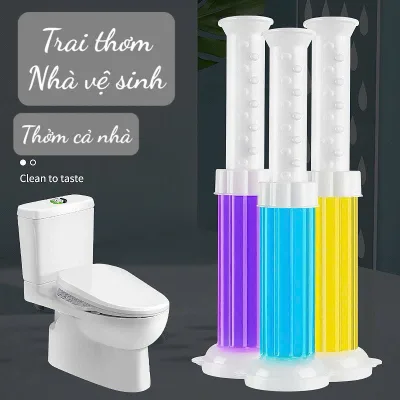 Gel thơm diệt khuẩn khử trùng bồn cầu, gel khử mùi tạo hương thơm dạng thạch hình bông hoa cho nhà vệ sinh