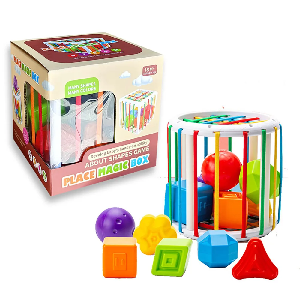 Đồ chơi giáo dục, đồ chơi trẻ em MONTESSORI thông minh hộp đan dây cho trẻ nhỏ trẻ sơ sinh bé trai bé gái 6 9 12 tháng