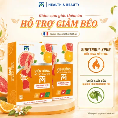 Viên uống hỗ trợ giảm béo VTM - Giảm cân, kiểm soát mỡ thừa, giảm thèm ăn, an toàn hiệu quả - Lọ 60 viên