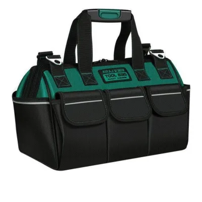 Mechanical Tool Bag, Waterproof, Green, Specialized for Electricians, Plumbers, Mechanics, and Air Conditioning Technicians