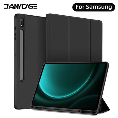Ốp Lưng Có Bút Cho Samsung Galaxy Tab S10 Lite A11 S10 FE Plus 12.4 2025 S6 Lite 10.4 inch A9 8.7 S9 FE Plus S8 S7 A9 Plus 11 S7 S8 Plus S7 FE 12.4 Vỏ Máy Tính Bảng