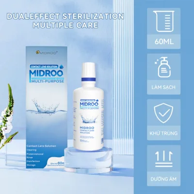 1 Chai Nước Ngâm Lens Vệ Sinh Làm Mới Kính áp Tròng 60ml 120ml 360ml Hoặc