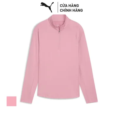 Áo Thun Tay Dài Thể Thao Golf PUMA Nữ W YOU-V Solid 1/4 Zip