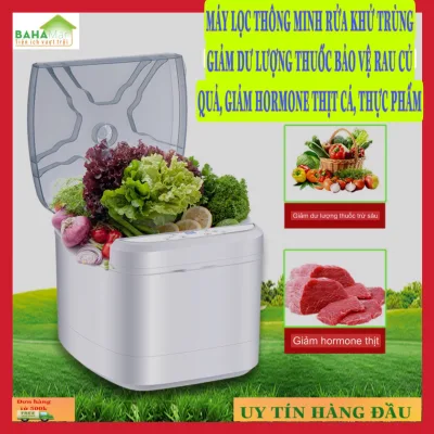 MÁY LỌC THÔNG MINH RỬA KHỬ TRÙNG GIẢM DƯ LƯỢNG THUỐC BẢO VỆ RAU CỦ QUẢ, GIẢM HORMONE THỊT CÁ, THỰC PHẨM "BAHAMAR" đo sinh thái thông minh với công nghệ thanh lọc thực phẩm OSM và tuần hoàn vi hạt