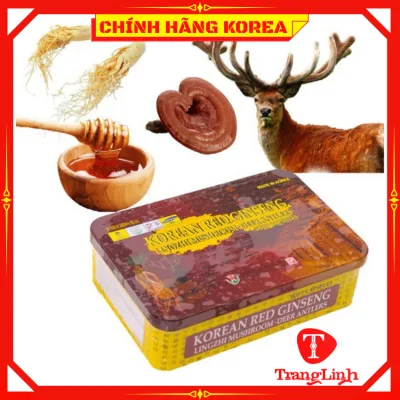 Viên đạm hồng sâm nhung hươu linh chi tổng hợp, hộp 60 viên, date mới nhất - Bổ sung vitamin, tăng đề kháng, phòng ngừa ung thư, tranglinh