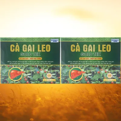 Combo of 2 Boxes of Ca Gai Leo Gold Tex Green Bottle - Rostex - Hai Duong - Purifying Vitamins - Multivitamins - Multivitamins