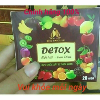 1 hộp Detox Ban đêm Mộc Linh slim X3 15viên