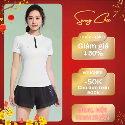 Bộ tập gym nữ SUNNYCHIC áo khóa quần khóa, quần áo tập gym yoga aerobic đạp xe, chạy bộ nữ chất đẹp [166]