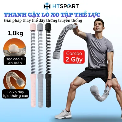 Thanh Gậy Lò Xo Tập Tay, Dụng Cụ Cordless Battle Rope Không Dây Tập Gym Luyện Thể Lực Nam Nữ Tại Nhà