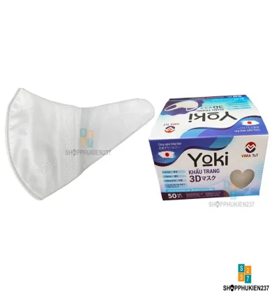 Khẩu Trang 3D Yoki Hộp 50 Cái Hàng Công Ty Thiết Bị Y Tế Trường Thịnh Vima