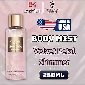 Victoria Secret Shimmer Velvet Petals Chính Hãng - Body Mist Victoria Secret 250ml & Lotion Victoria Secret 236ml Chính Hãng