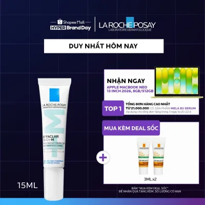 Kem dưỡng giảm mụn nhanh 8 giờ La Roche-Posay Effaclar Duo+M 15ml