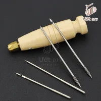 Bộ Dụng Cụ Khâu Giày Kim Khâu Giày Cán Gỗ - Dụng cụ làm da Handmade DIY