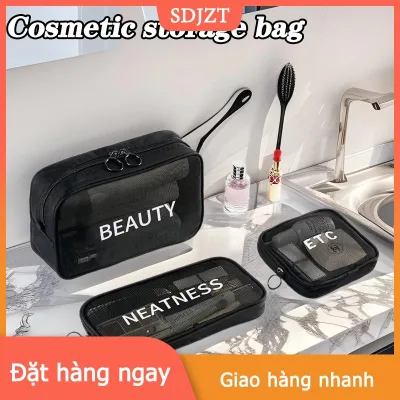SDJZT UTENSIL （COD） Túi du lịch Túi trang điểm rửa đồ vệ sinh cá nhân tổ chức túi lưới mỹ phẩm lưu trữ túi