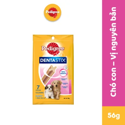 PEDIGREE Bánh xương chăm sóc răng miệng cho chó con Dentastix 56gr - Petemo Pet Shop