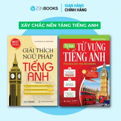 Combo Sách Thông Thạo Ngữ Pháp và Từ Vựng Tiếng Anh : Giải Thích Ngữ Pháp + Tự Học Từ Vựng Tiếng Anh