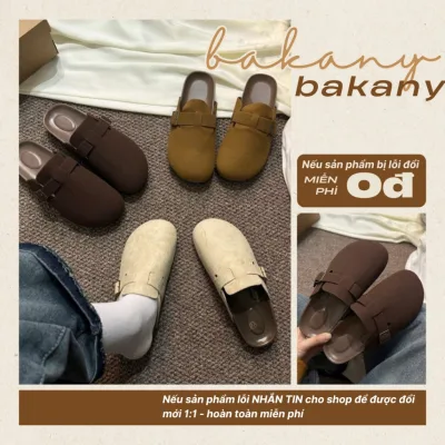 Sục Nữ Da Lộn, Giày Lười Nữ Đế Cao 3cm Khuy Ngang Màu Nâu Kem (CÓ HỖ TRỢ ĐỔI SIZE) || Mã N57