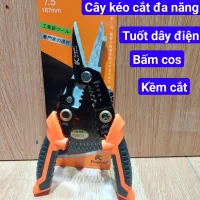Kìm cắt dây đa năng trợ lực Nhật 3 trong 1 Kapusi , kéo cắt tuốt dây điện cao cấp tích hợp bấm cos thao tác nhanh, thiết kế gọn nhẹ tiết kiệm, kìm cắt dây đa năng, kềm đa năng, kềm cắt dây điện, kìm bấm cos - cửa hàng Nam
