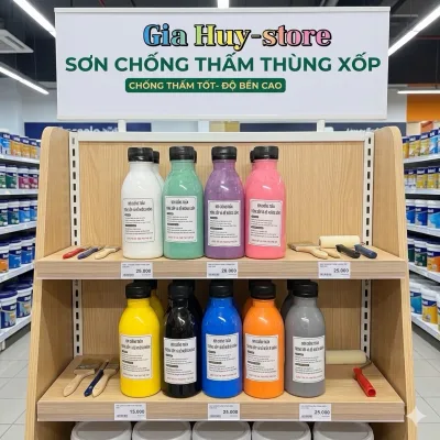 Sơn Chống Thấm Thùng Xốp Cho Hồ Cá / Bể Nuôi Cá Cảnh/ Bể Xi Măng