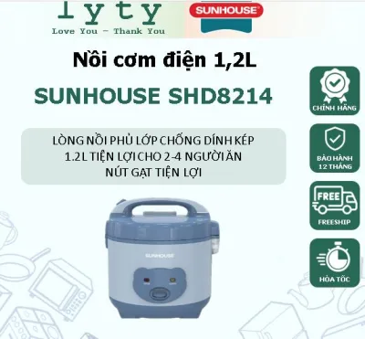 Nồi cơm điện 1.2L SUNHOUSE SHD8214