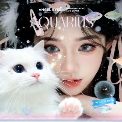 Green Lenses with Nearsightedness 0-8 Aquarius N'Rosa for High-Quality Angel Eyes Breathing Eyes Distributed, Blue Lenses with Mpc Material Rim for Breathing Eyes Suitable for Going Out and Partying