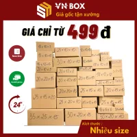 Combo 10 hộp carton đóng hàng nhiều kích thước hộp giấy ship cod to đựng mỹ phẩm, phụ kiện - VN Box