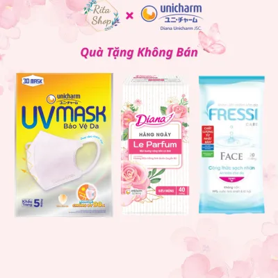 Hoá đơn Băng vệ sinh Diana từ 180K/200K tặng 1 Gói khẩu trang/1 Khăn ướt/ 1 BVS Le Parfume