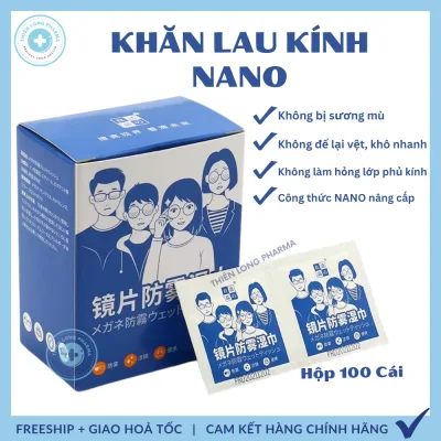 Khăn lau kính Nano, chống bám hơi nước, lau sạch nhờn vân tay bụi bẩn trên mắt kính, điện thoại