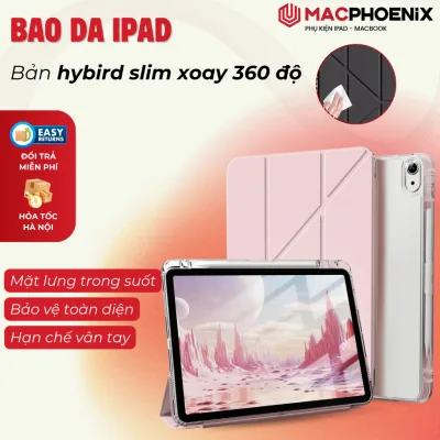 Bao Da iPad Gen 10/11 Air 4/5/6/7 Pro 11/13 CrystalShield Macphoenix Đế Chữ Y P03