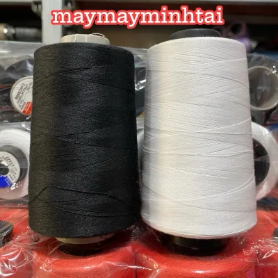 Chỉ May 40/2 Trắng/Đen 5000m