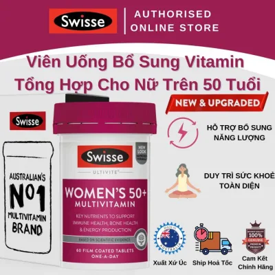 Swisse Ultivite Women's 50+ Multivitamin - Multivitamin Supplement for Women over 50 - 60 / 90 Tablets