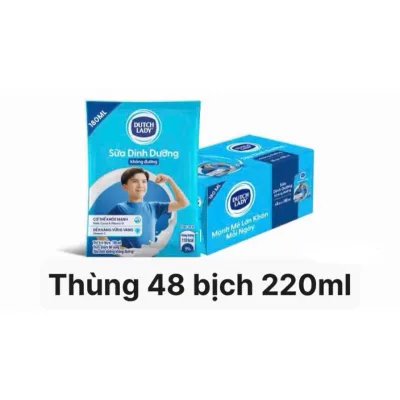Thùng 48 bịch sữa dinh dưỡng Hà Lan 220ml (các loại)