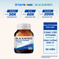 Vitamin Tổng Hợp Hỗ Trợ Sức Khỏe Nam Giới Blackmores Multivitamin For Men Lọ 50 Viên
