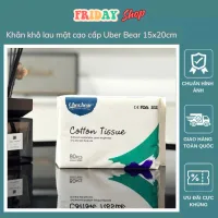 Khăn Mặt Đa Năng Uber Bear Cao Cấp, Khăn Giấy Lau Mặt Dùng Một Lần, Mềm Mại Và Thấm Hút, Gói/80 Tờ