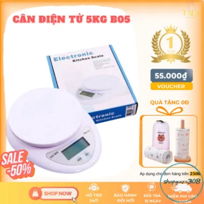 CÂN ĐIỆN TỬ TIỂU LY NHÀ BẾP TỐI ĐA 5KG, MÃ WH-B05 - Đo lường chính xác, tiện lợi trong mọi nhà bếp!