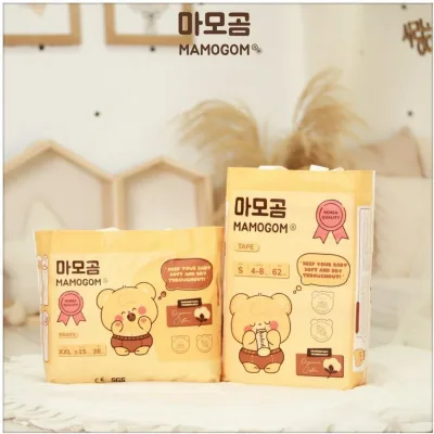Tã/ Bỉm MAMOGOM hữu cơ cao cấp Hàn Quốc dán/ quần đủ size S62/M52/M48/L44/XL40/XXL38