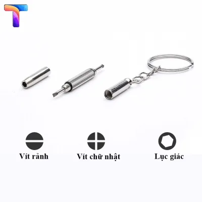 Tua vít chỉnh mắt kính đa chức năng 3 trong 1, phụ kiện mắt kính