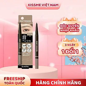Bút Chì Sáp Kẻ Lông Mày Lõi Sáp Chống Trôi Kissme Heavy Rotation Eyebrow Pencil 0,09 G