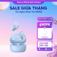 Tai nghe nhét tai không dây BASEUS WM02 bluetooth 5.3 TWS chống ồn thời lượng pin lên đến 25 giờ