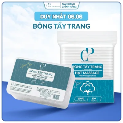Bông Tẩy Trang Quốc Dân Ép Định Hình Q.P Cosmétique Không Xơ Rách, Hạt Massage Sạch Sâu