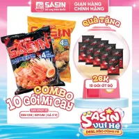 Mì Cay Sasin (Combo 10 gói mì + 10 gói ớt độ) (Chọn vị)